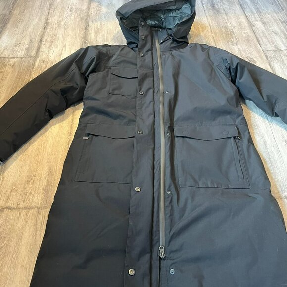 NWT! Nau W's Copenhagen Down Trench Parka Coat, Black (Caviar), Large - Picture 8 of 16
